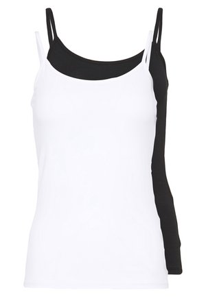 ONLLOVE SINGLET 2PACK - Top - black/white