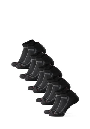 Danish Endurance LONG DISTANCE RUNNING LOW-CUT 5 PACK - Füßlinge - black grey