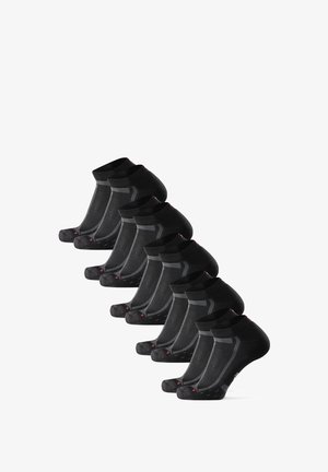 Danish Endurance LONG DISTANCE RUNNING LOW-CUT 5 PACK - Enkelsokken - black grey