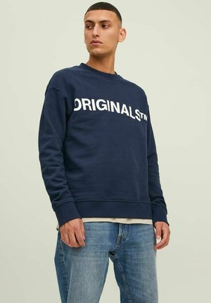 JORCLEAN CREW NECK - Sweatshirt - navy blazer