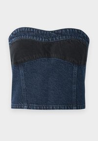 WAVY CORSET - Top - blue/black