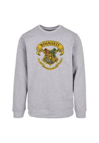 ABSOLUTE CULT HARRY POTTER - HOGWARTS RIBBON CREST CREWNECK - Sweatshirt - heather grey