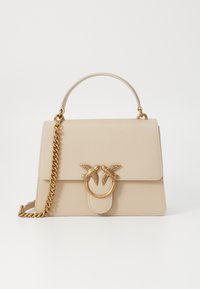 Pinko LOVE ONE TOP HANDLE CLASSIC  - Geantă de mână - beige/smoke grey/antique gold-coloured