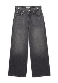 TAB DETAIL  - Jeans baggy - black