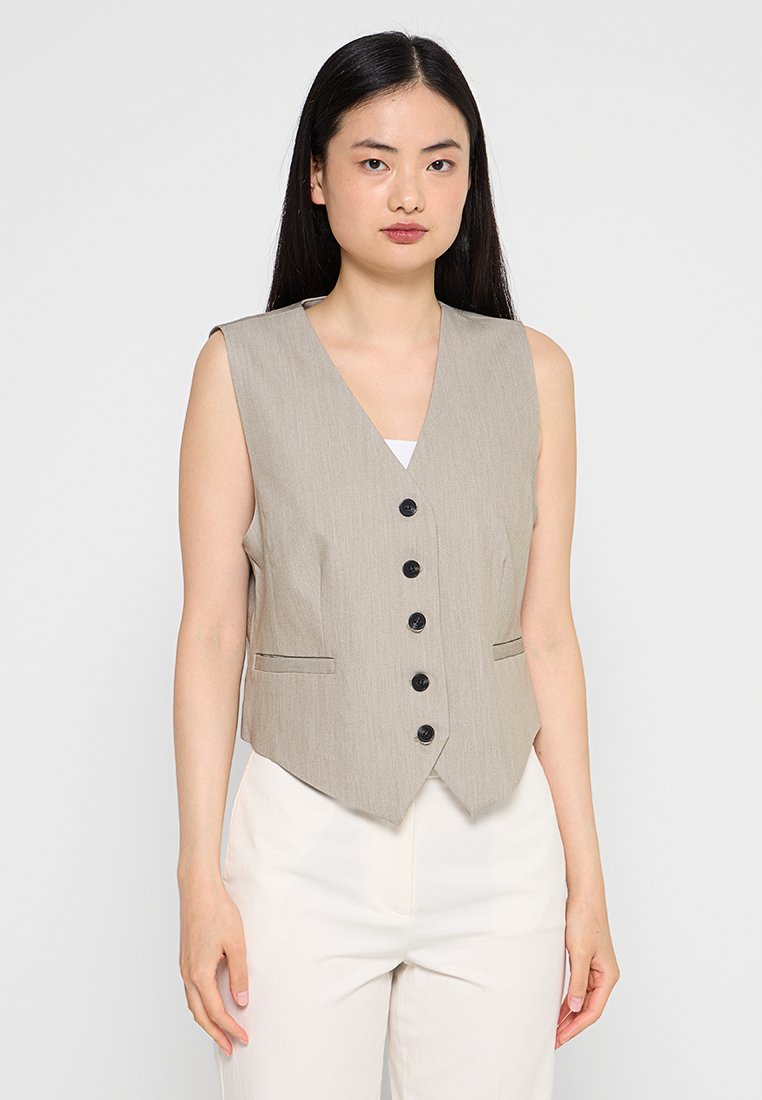 Kaffe Bodywarmer lichtbruin