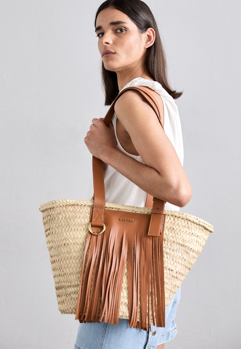 Palomo PALOMO X ZALANDO EXCLUSIVE VERBENA SUMMER BAG UNISEX - Bevásárlótáska - brown