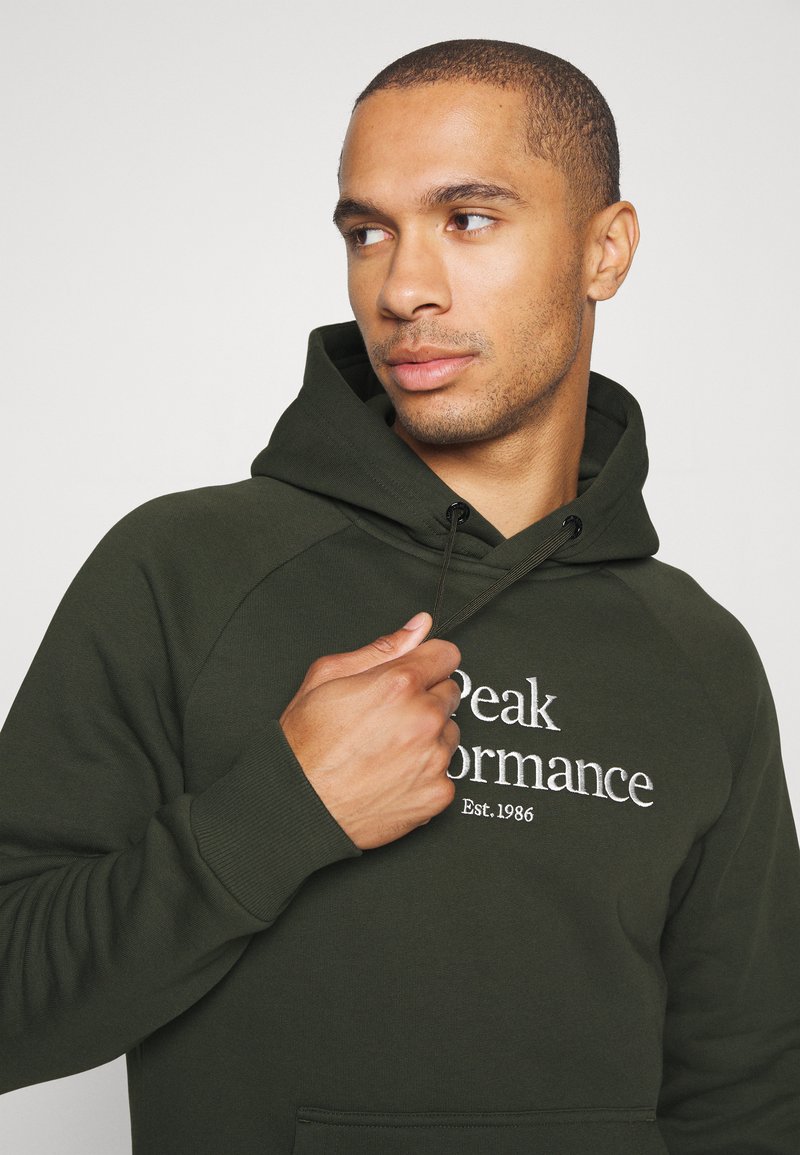 Peak Performance ORIGINAL HOOD SAPOTE - Sweatshirt - forest night/grün -  Zalando.de