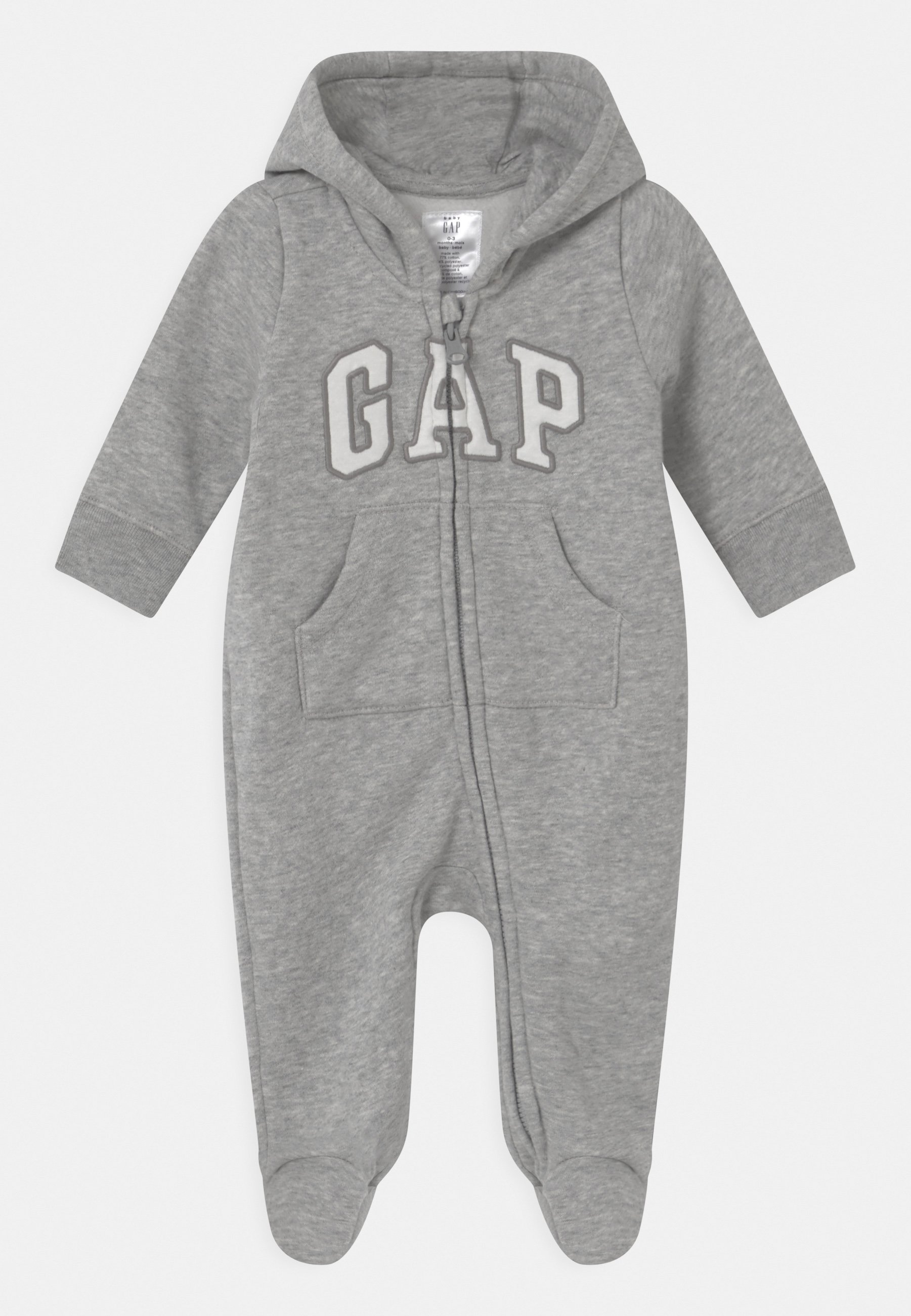 Gap Logo Bear Unisex Jumpsuit Light Heather Grey Mottled Light Grey Zalando Ie
