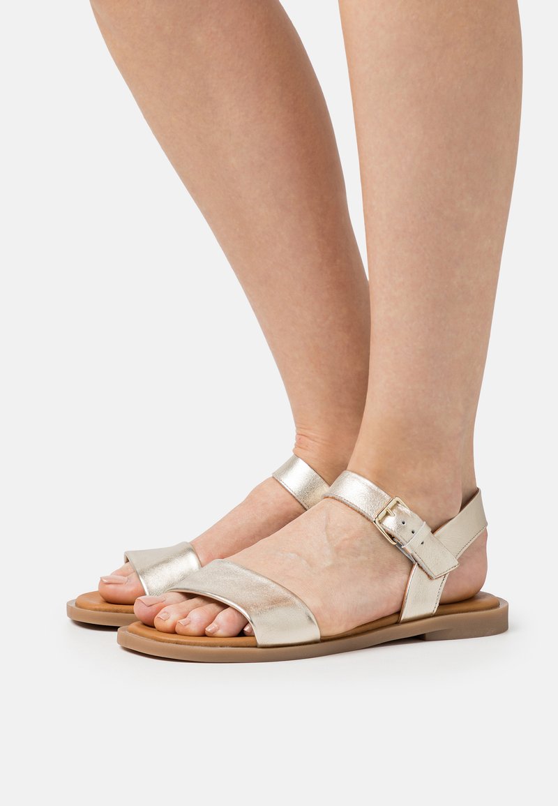 Anna Field Wide Fit - LEATHER  - Sandalen - gold, Vergroten