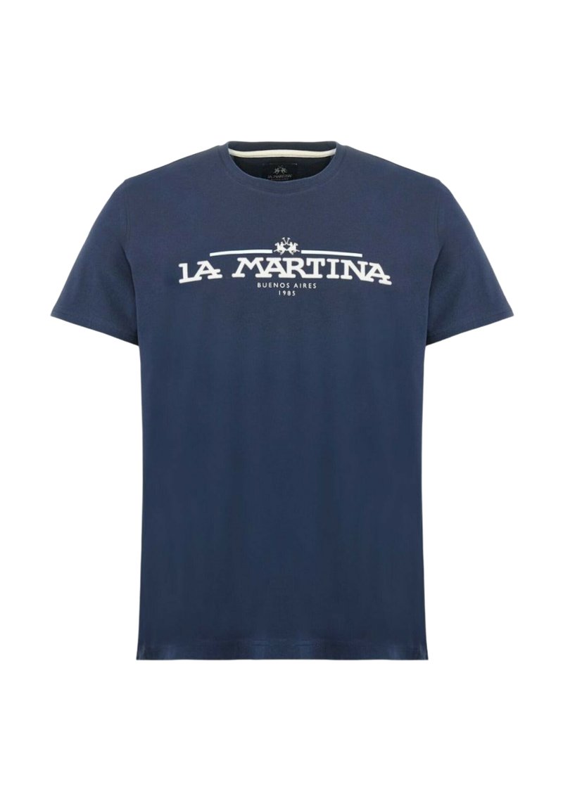 LA MARTINA T-shirt print blauw