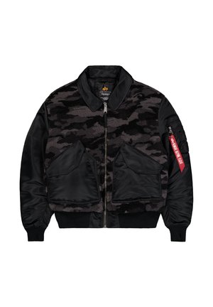 Alpha Industries, ALPHA INDUSTRIES MEN - BOMBER JACKETS CWU-45/P TEDDY MOD CAMO - Fleecejacke - black camo