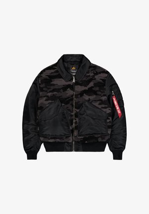 Alpha Industries, ALPHA INDUSTRIES MEN - BOMBER JACKETS CWU-45/P TEDDY MOD CAMO - Fleecejacke - black camo