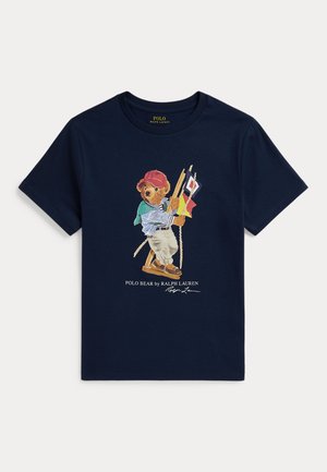 POLO BEAR COTTON JERSEY TEE 7-14Y - T-shirt con stampa - sp26 bear newport navy