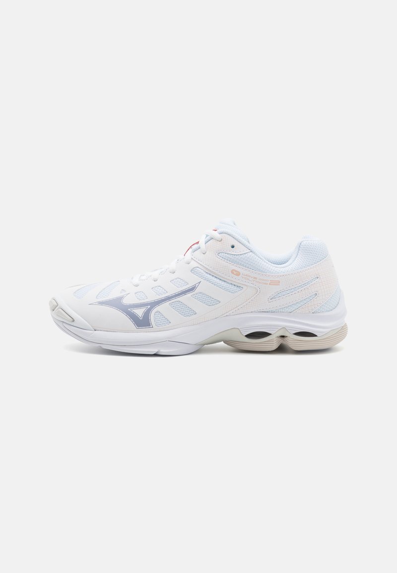 Mizuno WAVE VOLTAGE 2 - Volleyballschuh - white/aleutian/cloud pink