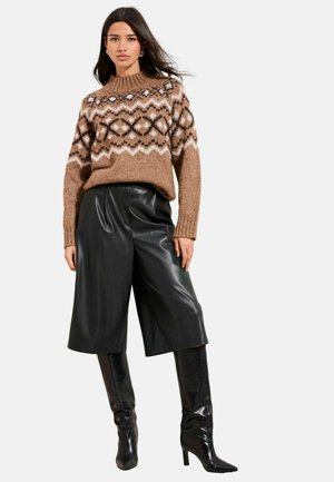 FAIRISLE - Stickad tröja - brown