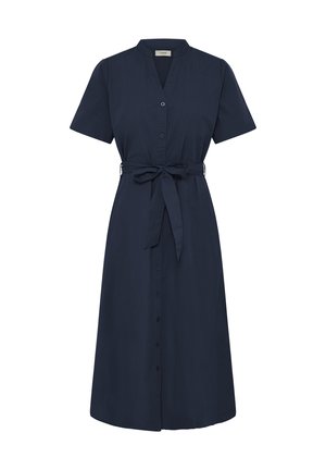 Fransa, FRFANTY SHORT SLEEVE DR - Skjortekjole - dark peacoat