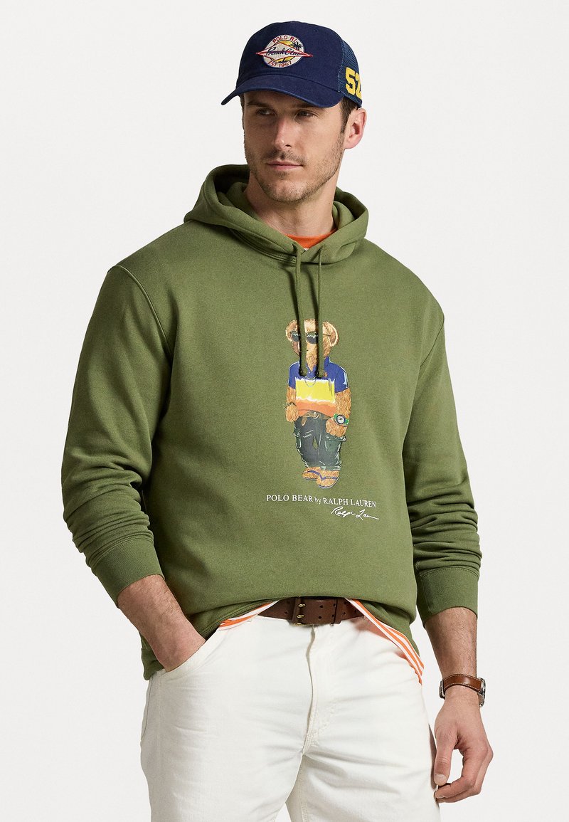 Polo Ralph Lauren Big & Tall - POLO BEAR FLEECE HOODIE - Sudadera - tree green, Ampliar