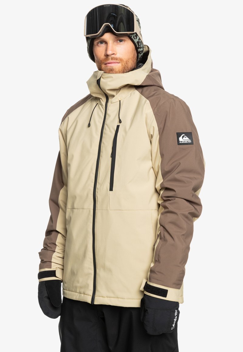 Quiksilver - MISSION BLOCK JACKET - Chaqueta de esquí - beige, Ampliar