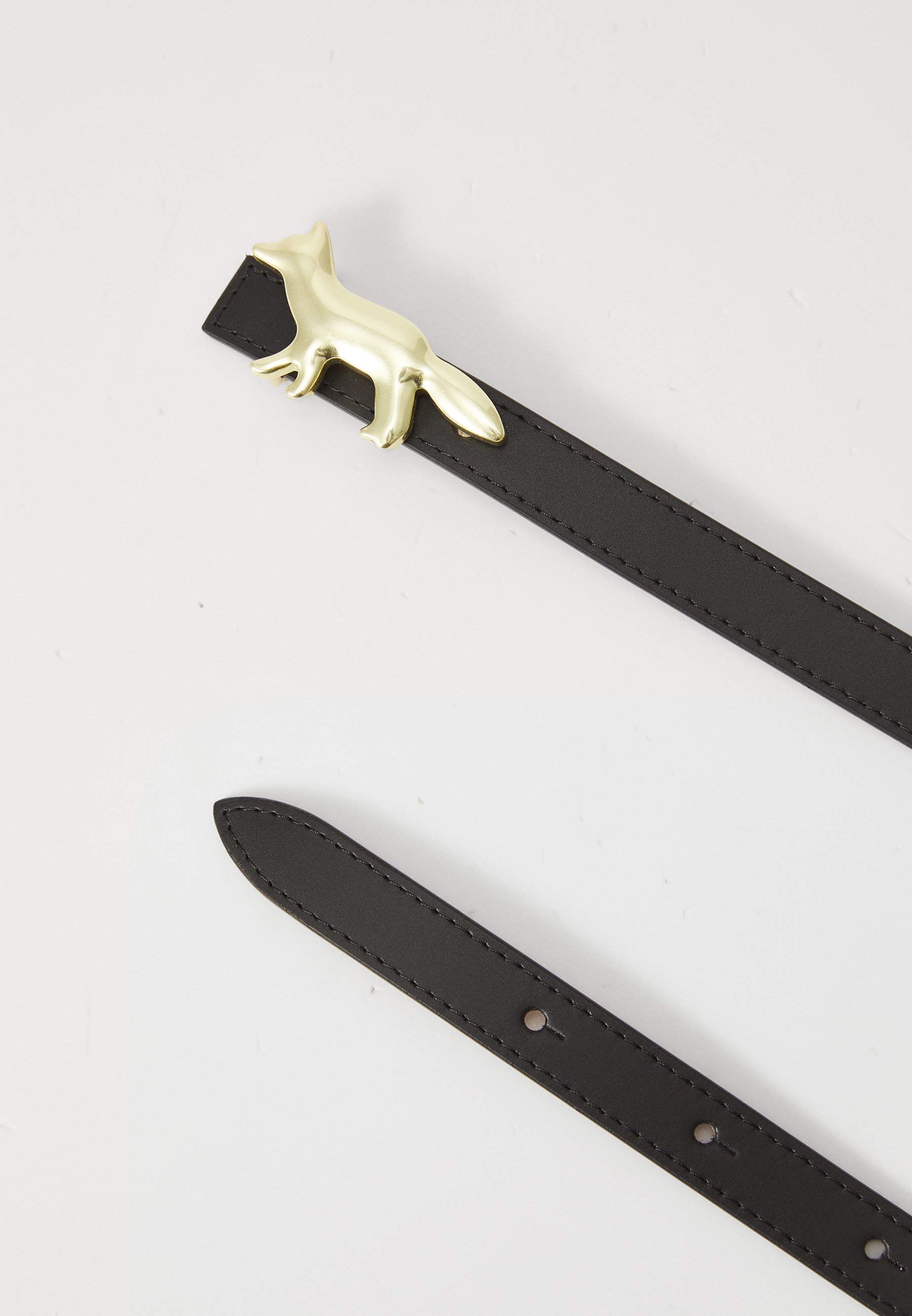 Maison Kitsuné PROFILE FOX REVERSIBLE BELT UNISEX - Belt - black