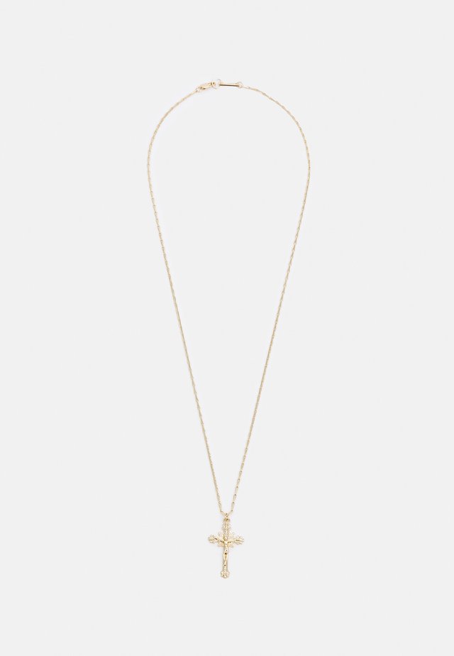 CROSS PENDNAT NECKLACE UNISEX - Halskette - gold-coloured