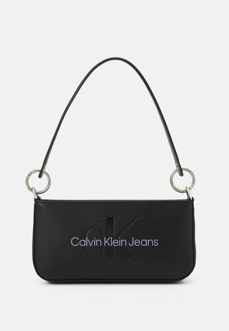 Calvin Klein Jeans SCULPTED SHOULDER POUCH MONO - Borsa a mano - fashion black