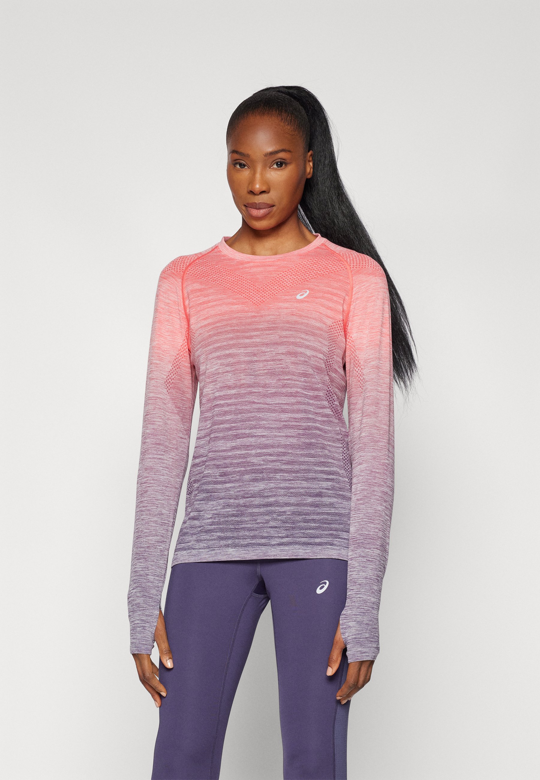 ASICS SEAMLESS LS TOP - Long sleeved top - coral reef