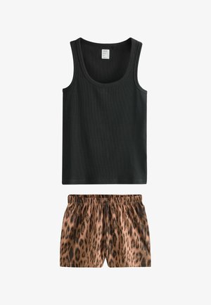Next, REGULAR FIT - RIB VEST SHORT PYJAMAS SET . - Nachtwäsche Set - animal print