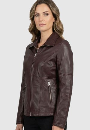 Lederjacken24, SOFINEA - Lederjacke - burgundy