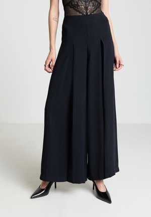 LUNGO UNITA - Pantalon classique - ultrablack