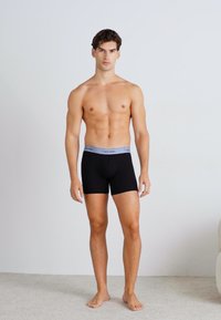 Calvin Klein Underwear BOXER BRIEF 3 PACK MODERN COTTON STRETCH - Apakšbikses - black/zoni beach/troposphere/ash