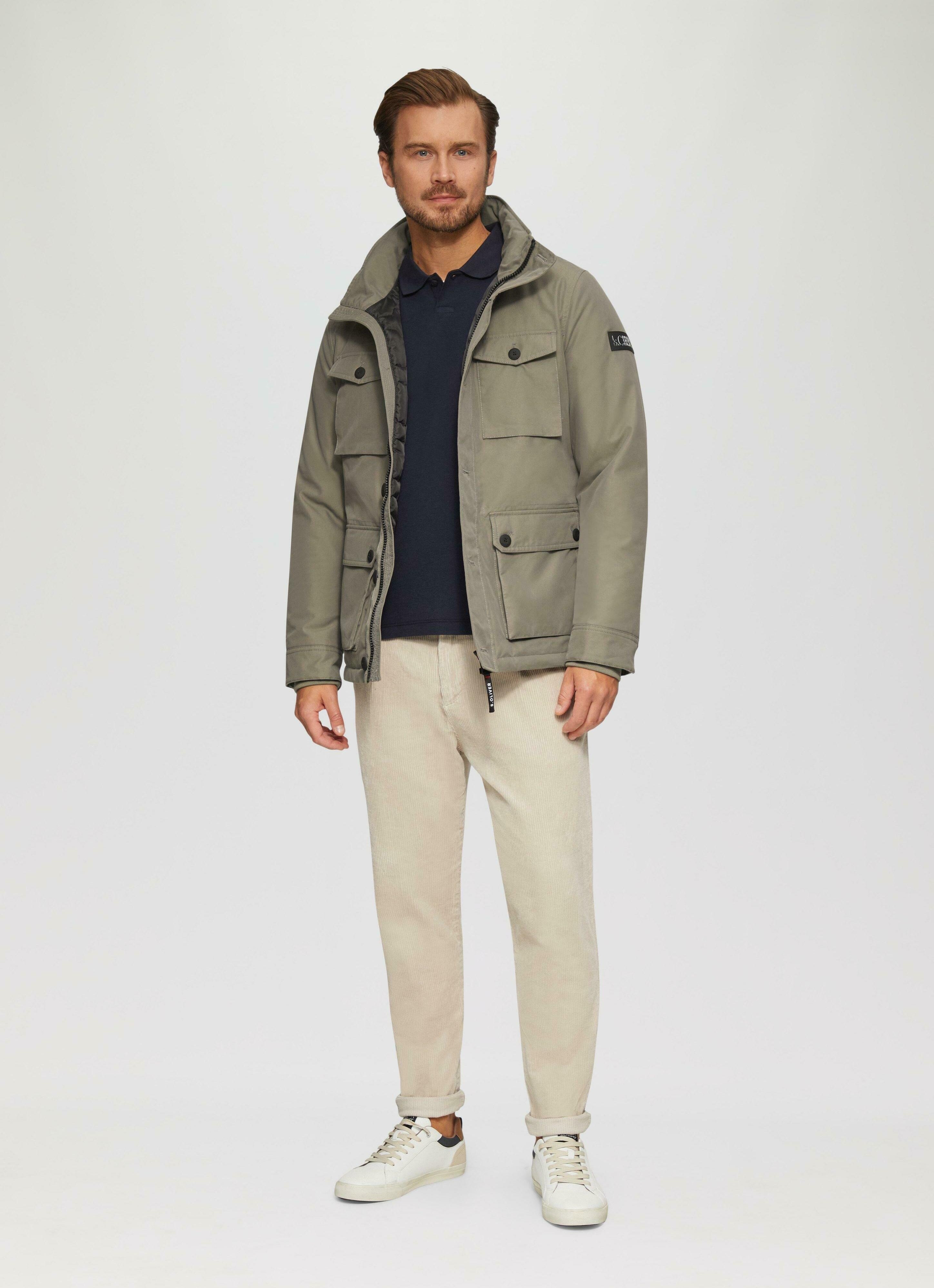 s.Oliver UTILITY-STIL - Light jacket - olivgrün/olive - Zalando