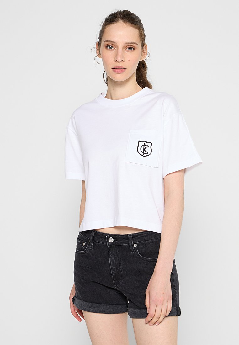 Calvin Klein Jeans T-shirt basic wit Calvin Klein Jeans T-shirt basic wit