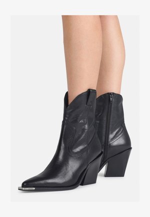 NEW KOLE - Kotníková obuv na vysokém podpatku - black