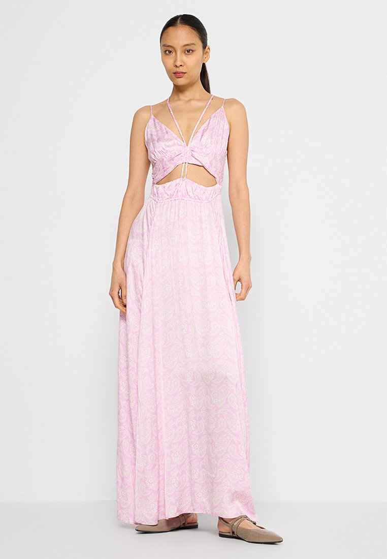 Maje Maxi-jurk roze
