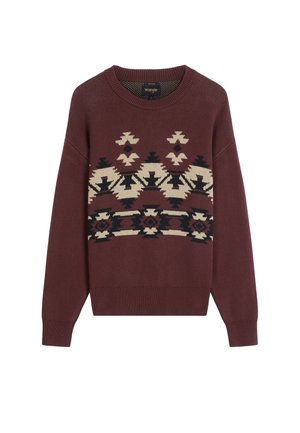 Wrangler, PULL OVER SWEATER - Πουλόβερ - bitter chocolate