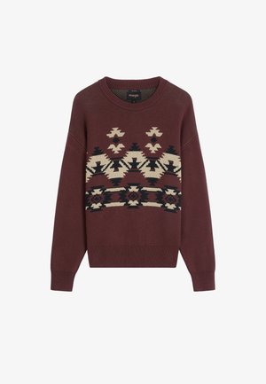 Wrangler, PULL OVER SWEATER - Πουλόβερ - bitter chocolate