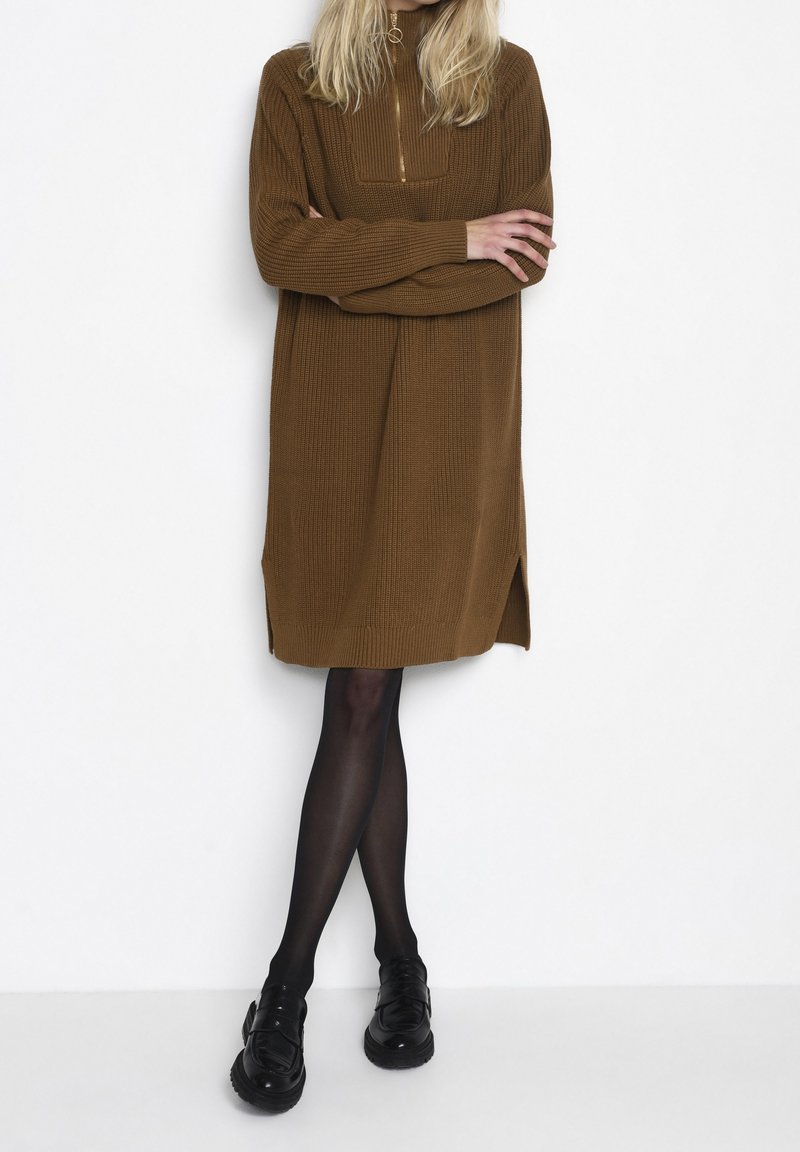Kaffe Jumper dress - brown - (Pre-owned) - Zalando