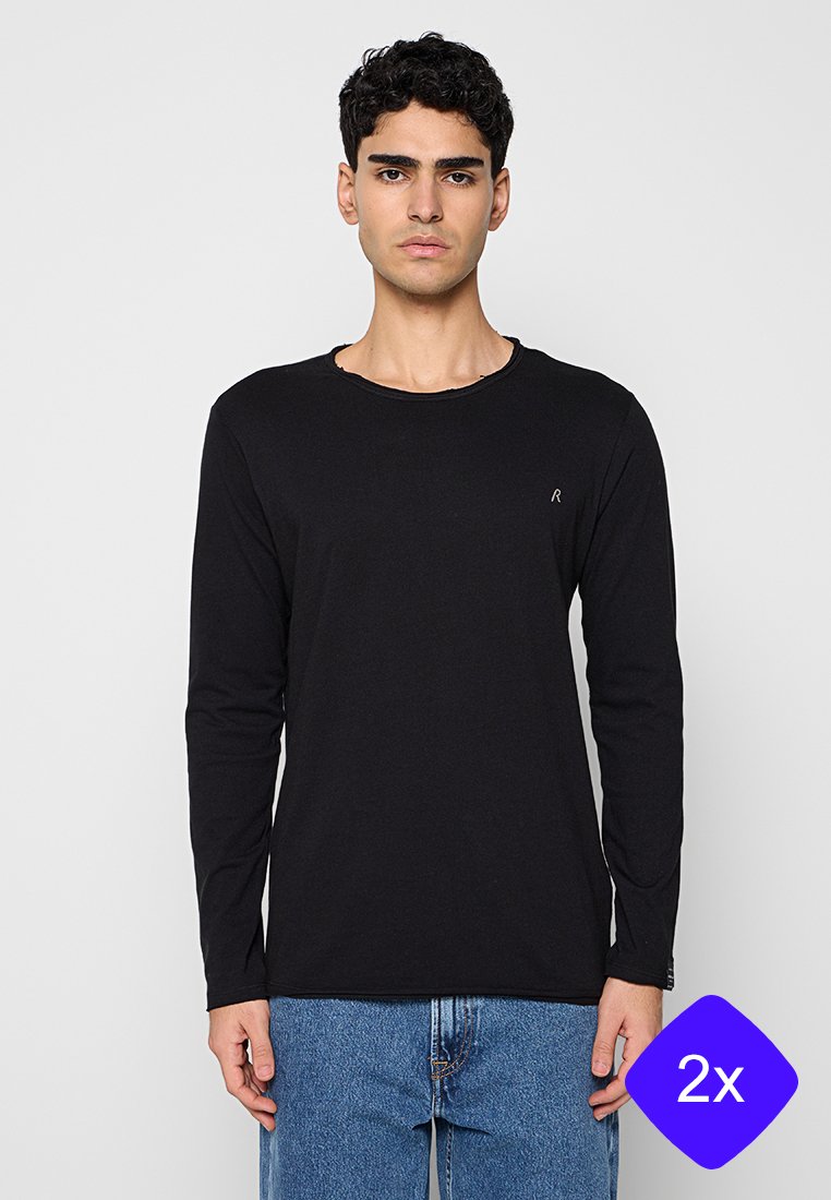 Replay Longsleeve zwart