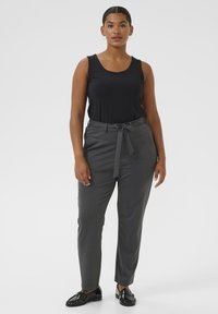 Kaffe Curve JENNA - Pantalones - black oyster