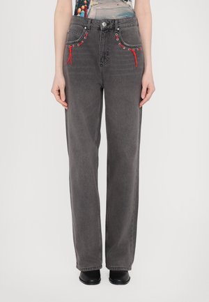 JOLIE - Straight leg jeans - black