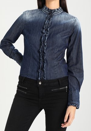 Overhemdblouse - dark-blue denim