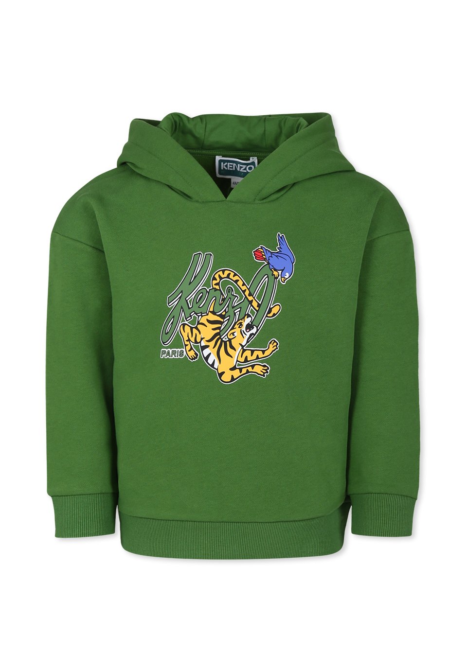 KENZO kids Hoodie dark taupe/groen