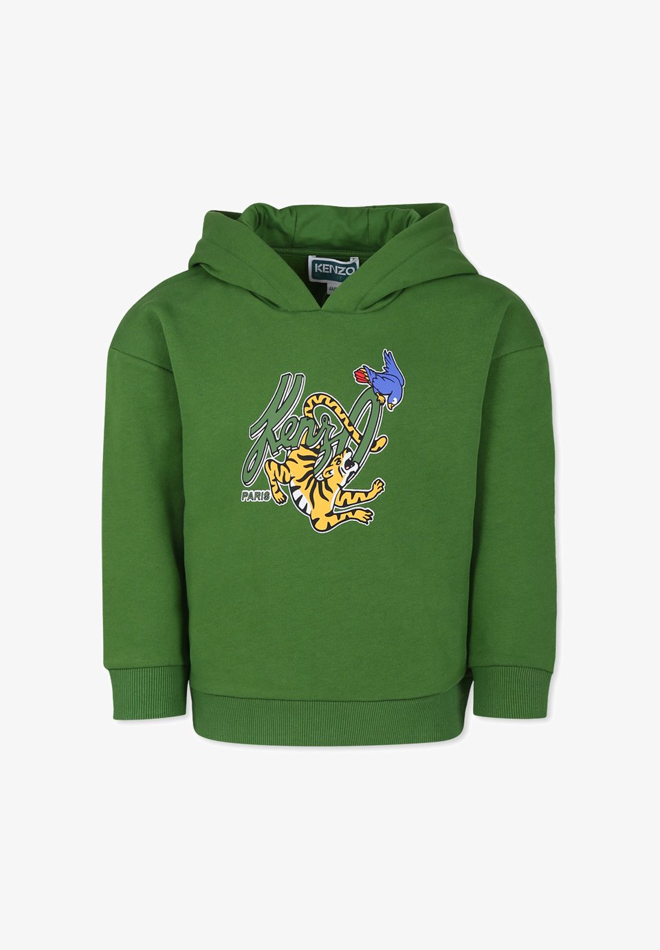 KENZO kids Hoodie dark taupe/groen1