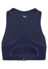 Námorn�ícky športový top s dizajnom racerback, vyrobený z hladkého materiálu. Obsahuje zips a na zadnej strane má malé biele logo.