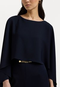Lauren Ralph Lauren BELTED CAPE GEORGETTE JUMPSUIT - Kombinezons - lighthouse navy