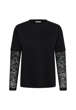 Cream, CRMARNIA DOUBLE LAYER LONG SLEEVE - Longsleeve - pitch black