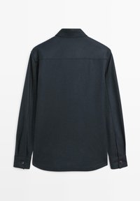 Massimo Dutti OVERSHIRT WITH POCKETS  - Leichte Jacke - dark blue