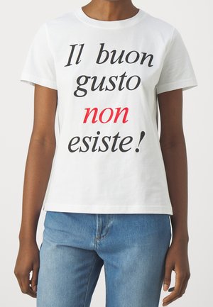 T-shirt print - white