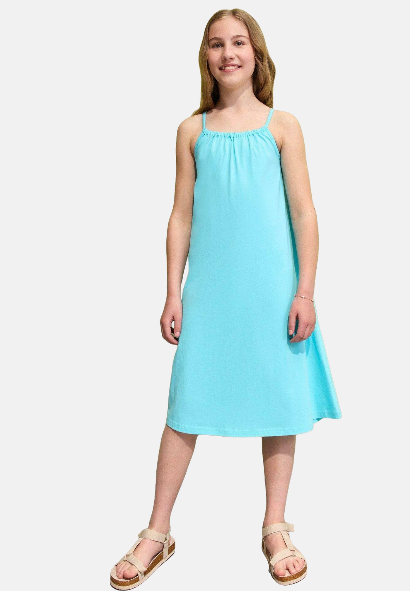 bonprix Vestito di maglina blue/blu