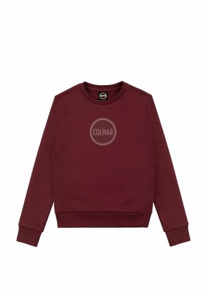 CREW-NECK WITH MAXI LOGO 3D EFFECT - Sweatshirt - red
